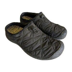 KEEN Slip On Shoes Women’s US 9.5 EU 40 Howser III Slide Black MicroFleece Lined